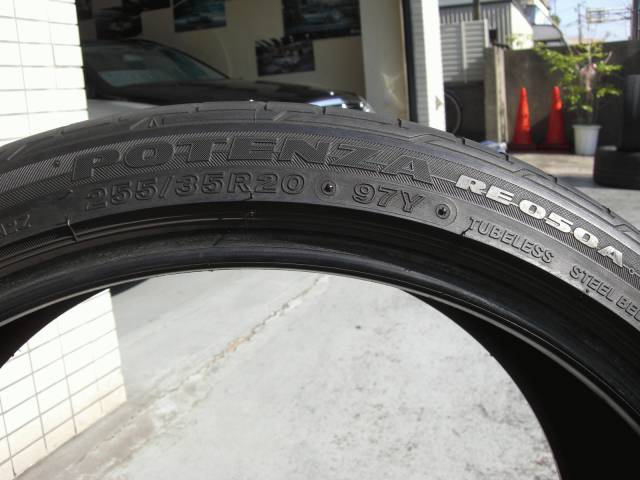 BRIDGESTONEPOTENZA  RE050A  20inc(中古品) 4本set  (売約済み)149402