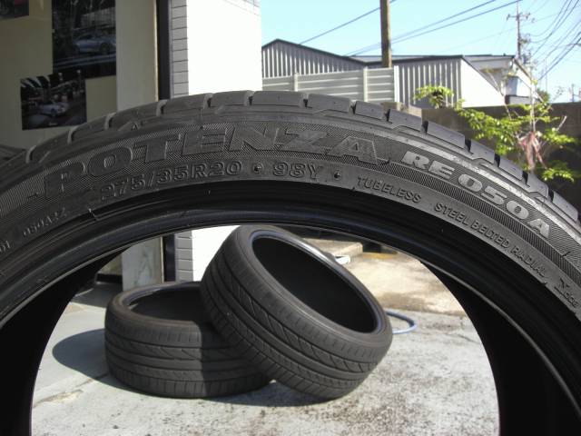 BRIDGESTONEPOTENZA  RE050A  20inc(中古品) 4本set  (売約済み)149802