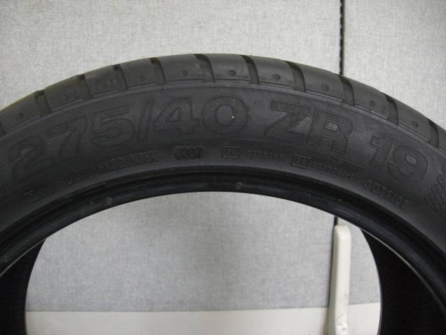 ContinentalContinental sport contact2　( 275/40-19) 　中古品(売約済み)187102